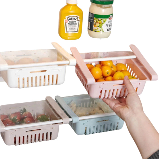 ¡LIQUIDACIÓN 5X1! Canasto Organizador Extensible Heladera Euforia ®