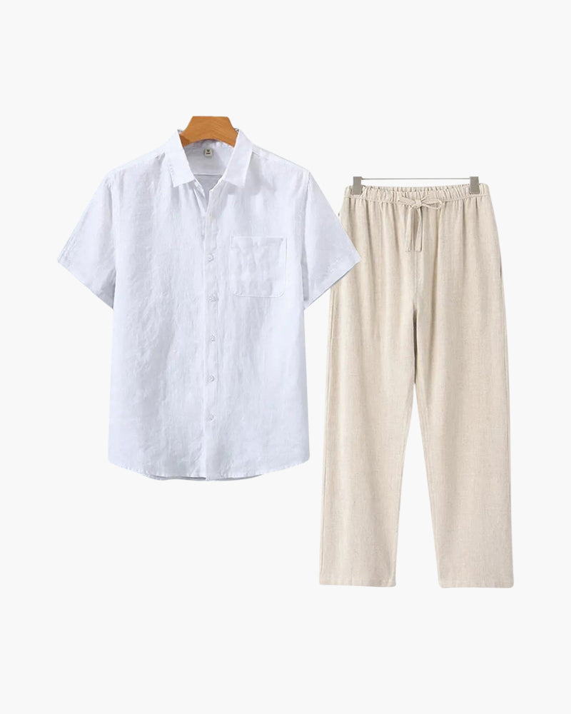 Camisa de Lino Estilo Sofisticado