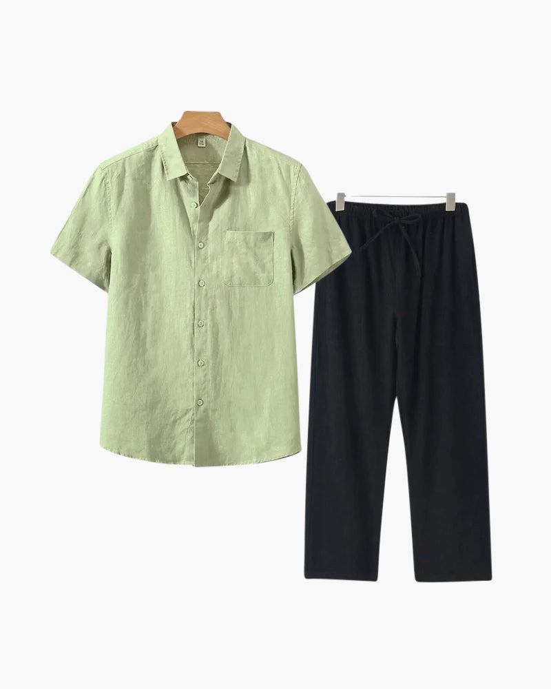 Camisa de Lino Estilo Sofisticado