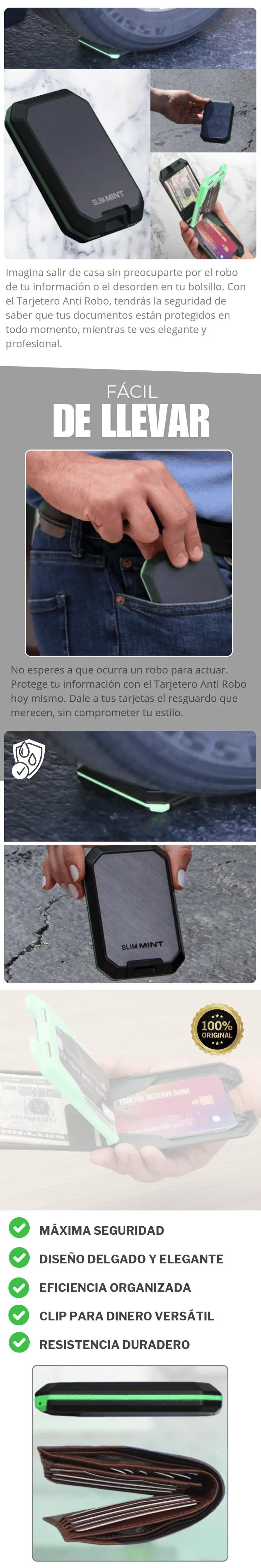 Tarjetero Protegido Elegante