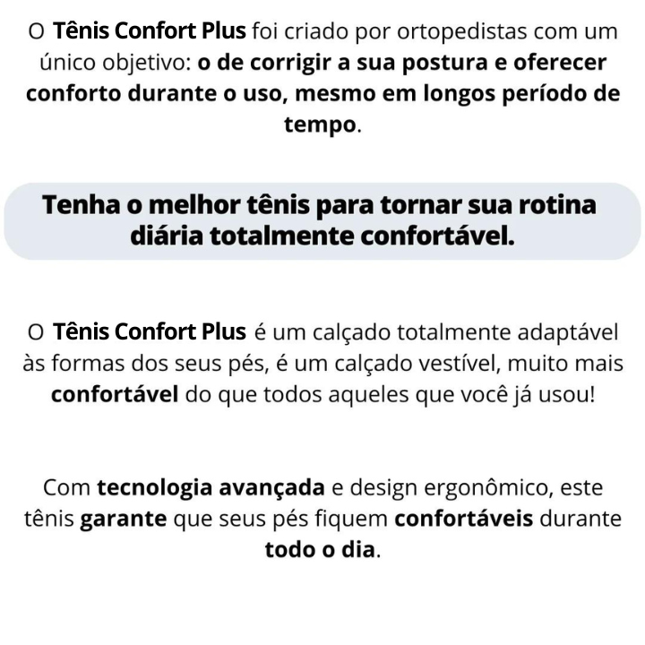 Tenis Confort Ortopédico Extra