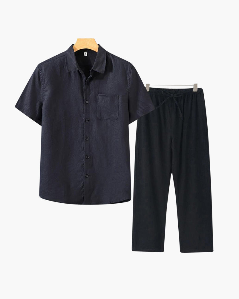 Camisa de Lino Estilo Sofisticado