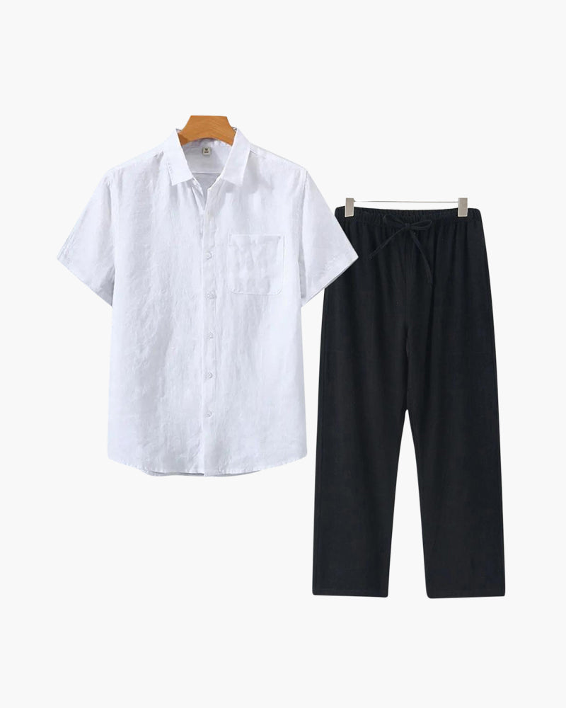 Camisa de Lino Estilo Sofisticado