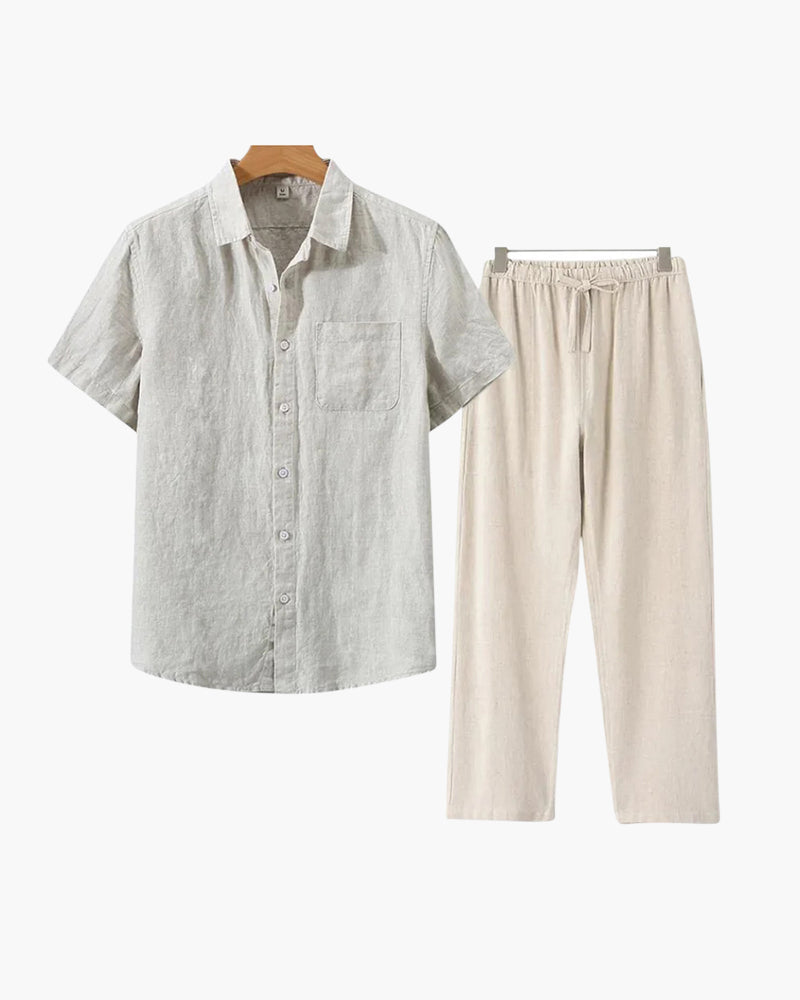 Camisa de Lino Estilo Sofisticado