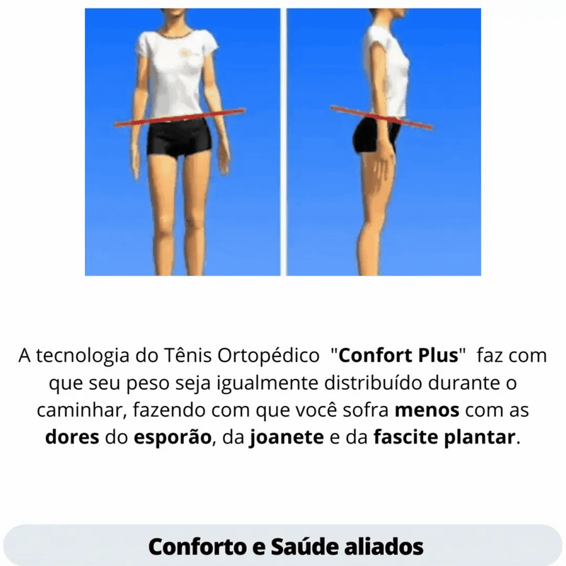 Tenis Confort Ortopédico Extra